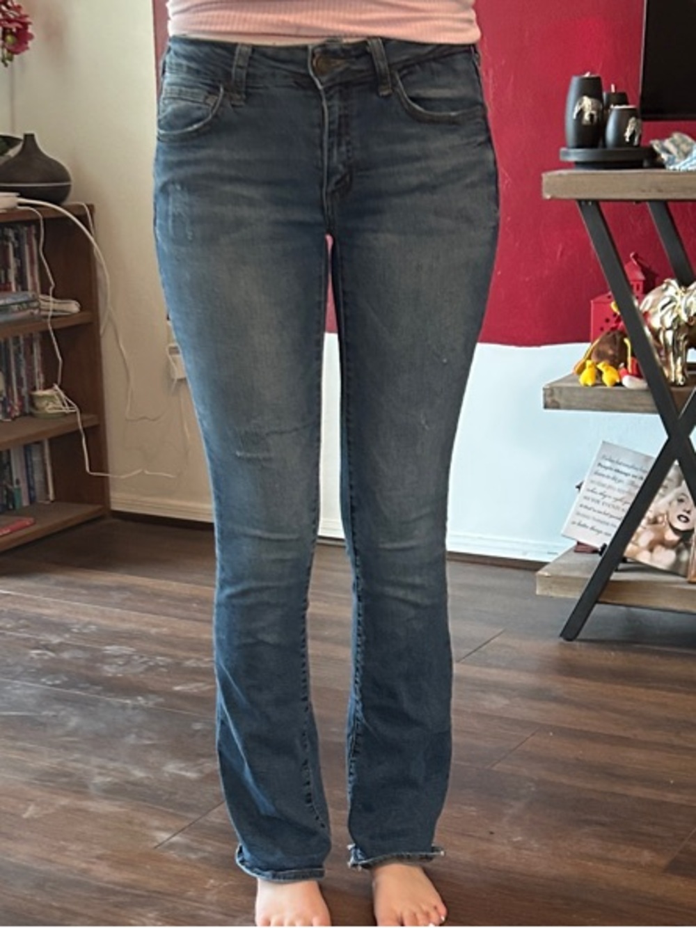 SO Women's Medium Blue Straight Leg Jeans
